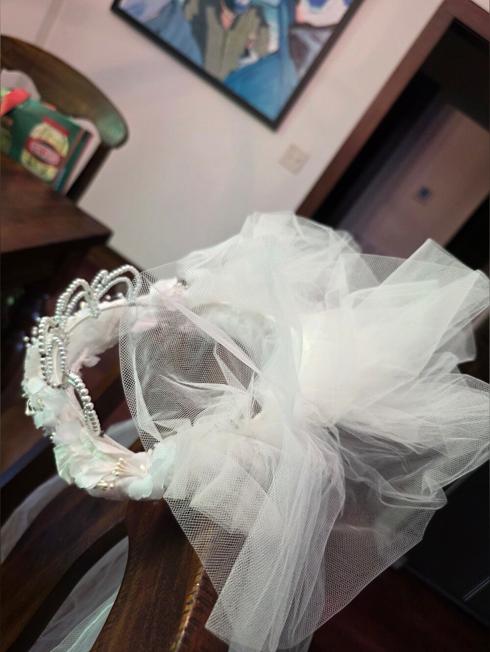 Vintage/retro Bridal Veil, White